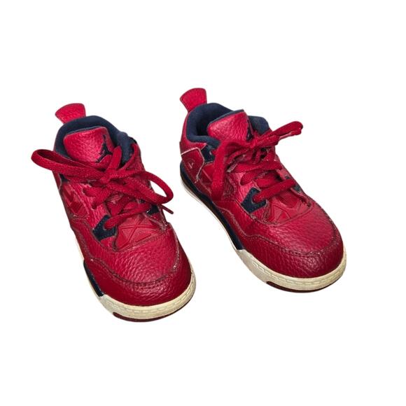 Nike Air Jordan 4 Retro Fiba Baby/Toddler SZ 8c Dark Red Streetstyle Basketball - Picture 1 of 6